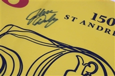 John Daly Signed 2022 OPEN Championship at St Andrews Yellow Flag JSA ALOA