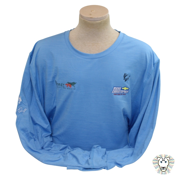 John Daly Signed Light Blue Puma Longsleeve Shirt JSA ALOA