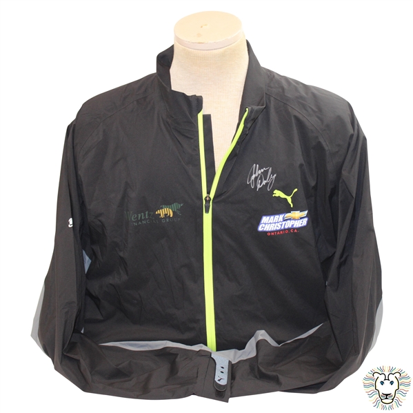 John Daly Signed Black & Yellow Puma Windbreaker with Sponsors JSA ALOA