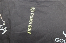 John Daly Signed Black & Yellow Puma Windbreaker with Sponsors JSA ALOA