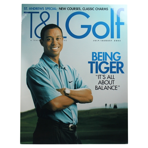 Tiger Woods T&L Golf Cover Bring Tiger Mounted Poster - July/August 2002
