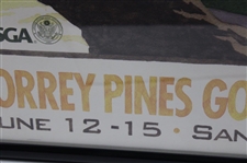 2008 US Open at Torrey Pines Promotional Poster Signed by Artist Lee Wybranski