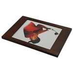 Tiger Woods 2003 Backswing Pastels Print by Artist Shela D. Gordon - Framed