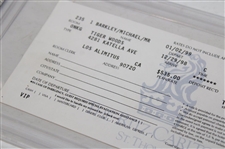 Tiger Woods Signed The Ritz Carlton St Thomas 1998/1999 New Years Trip Receipt PSA Authentic AUTO