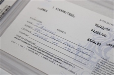 NFL HoF Troy Aikman Signed The Ritz Carlton St Thomas Receipt PSA Authentic AUTO