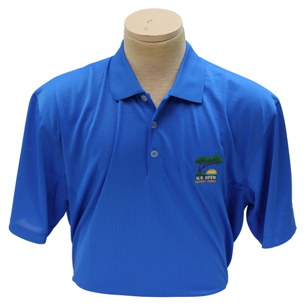 2008 US Open at Torrey Pines Blue Embroidered Nike Fit Dry Polo