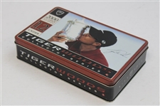 Tiger Woods Collector Series Metal Dozen Golf Balls Tin - 2000 US Open at Pebble Beach