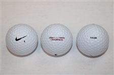 Tiger Woods Collector Series Metal Dozen Golf Balls Tin - 2000 US Open at Pebble Beach