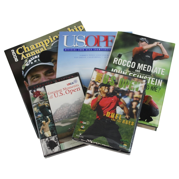 Two (2) US Open Greatest Moments/Dual for Ages DVDs with Two (2) Programs & Book