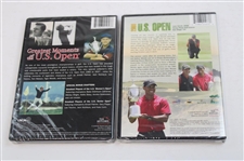Two (2) US Open Greatest Moments/Dual for Ages DVD's with Two (2) Programs & Book