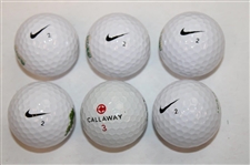 2008 US Open (2), Buick Classic (3), Wheaties (1) & The Lodge at Torrey Pines (2) Logo Golf Balls