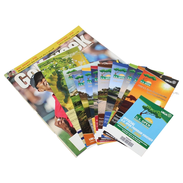 Full 2008 US Open at Torrey Pines Ticket Set plus GolfWeek Magazine & Voucher