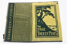 2008 US Open & Three (3) The Lodge at Torrey Pines Towel Plus 2008 US Open Metal Bag Tag