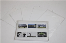 2008 US Open Tiger Woods Stroll up 18th Hole Picture in Holder w/Six (6) Sets of 2008 US Open Photo Cards