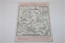 1960 Masters Tournament Saturday Pairing Sheet - Arnold Palmer Winner