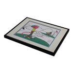 Arnold Palmer Signed Pink Panther Golfing Serigraph - Framed JSA ALOA