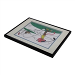 Arnold Palmer Signed Pink Panther Golfing Serigraph - Framed JSA ALOA