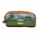 Augusta National Golf Club Clubhouse Masters Logo Stitched Leather Overnight Bag - New