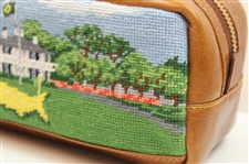 Augusta National Golf Club 'Clubhouse' Masters Logo Stitched Leather Overnight Bag - New