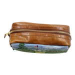 Augusta National Golf Club 'Clubhouse' Masters Logo Stitched Leather Overnight Bag - New
