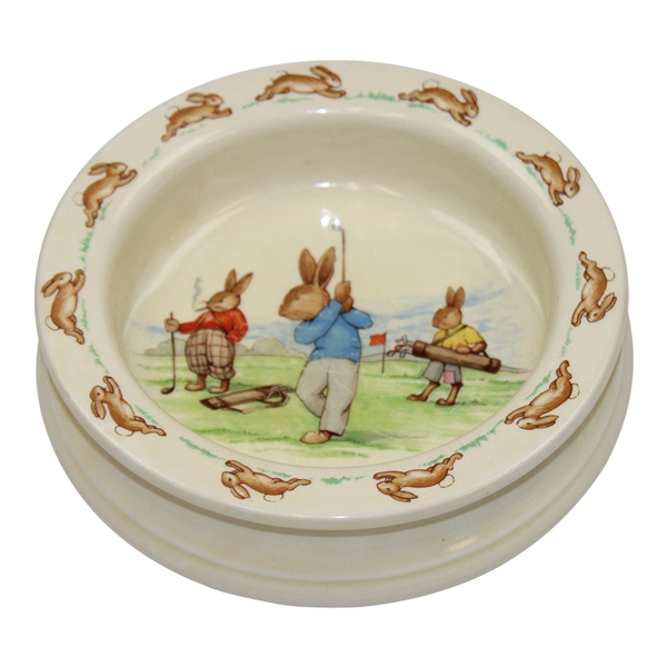Bunnykins Royal Doulton Golf Themed Bowl