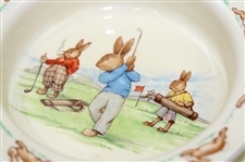 Bunnykins Royal Doulton Golf Themed Bowl