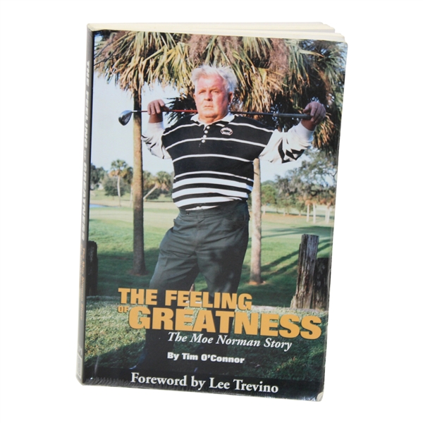 Moe Norman Signed The Feeling of Greatness 1st Ed. Book JSA ALOA