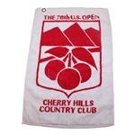 Four (4) US Open Bag Towels (1978, 1993 & 2002(x2)) plus The Belfry Towel & 'The Castle Course' Bag