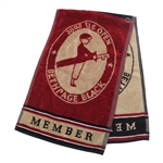 Four (4) US Open Bag Towels (1978, 1993 & 2002(x2)) plus The Belfry Towel & 'The Castle Course' Bag