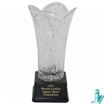 Champion Jan Stephensons 1981 World Ladies Japan Open Glass Trophy