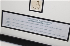 1997 Masters Tournament International Players Dinner Framed Photo Display