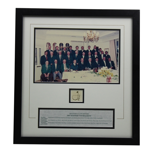 1997 Masters Tournament Masters Club Dinner Framed Photo Display