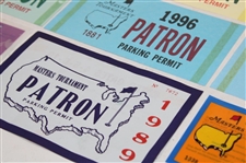 Lot of Masters Tournament Patron Parking Permits and Publications & Videos Booklets
