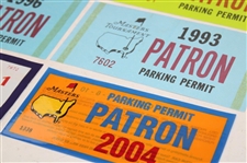 Lot of Masters Tournament Patron Parking Permits and Publications & Videos Booklets