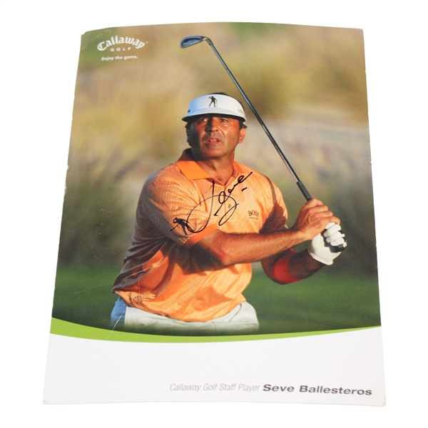 Seve Ballesteros Signed Callaway Golf Staff Player Card JSA ALOA