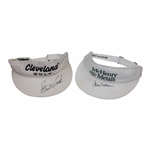 Stewart Cink & Tommy Aaron Signed Visors JSA ALOA