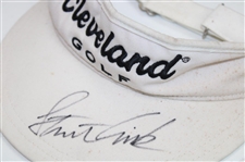 Stewart Cink & Tommy Aaron Signed Visors JSA ALOA