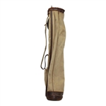 Spalding Canvas & Brown Leather Golf Bag