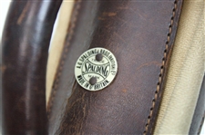 Spalding Canvas & Brown Leather Golf Bag