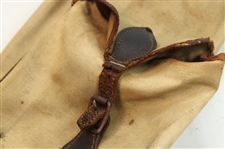 Spalding Canvas & Brown Leather Golf Bag