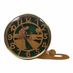 Laser Cut Wood Decor Golf Themed Battery Wall Clock