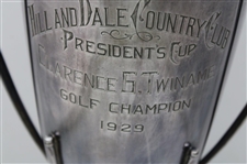 1929 Hill and Dale Country Club President's Cup Golf Champion Trophy w/Lid