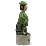 Mel 84' Scottsman Golfer Ceramic Scotch Decanter