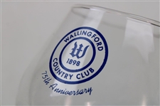 Wallingford '1898' Country Club 75th Anniversary Commemorative Snifter Glass