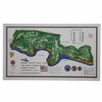 Pebble Beach Golf Links James P Izatt Topographical Print