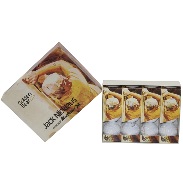 Dozen Macgregor Jack Nicklaus Golden Bear Logo Surlyn 1970’s Golf Balls w/Box