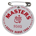 1964 Masters Tournament Series Badge #9505