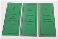 1980-1989 Records of the Masters Tournament Booklets - Ten (10)