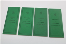 1980-1989 Records of the Masters Tournament Booklets - Ten (10)