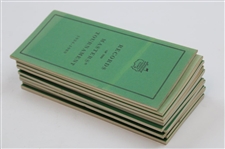 1980-1989 Records of the Masters Tournament Booklets - Ten (10)